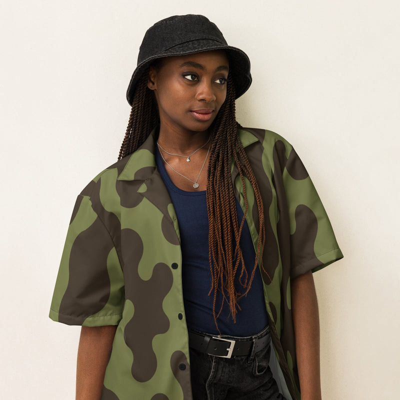 Eastern Bloc Amoeba Woodland Heritage CAMO Unisex Short-Sleeve Button Shirt - Button-Up
