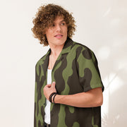 Eastern Bloc Amoeba Woodland Heritage CAMO Unisex Short-Sleeve Button Shirt - Button-Up