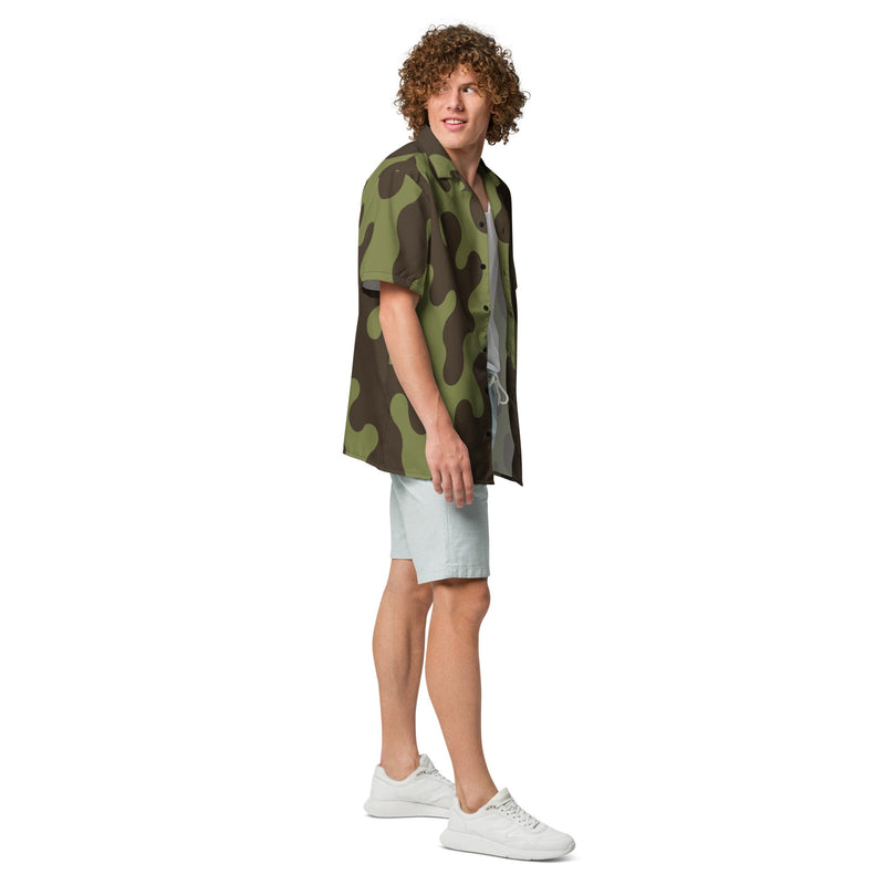 Eastern Bloc Amoeba Woodland Heritage CAMO Unisex Short-Sleeve Button Shirt - Button-Up