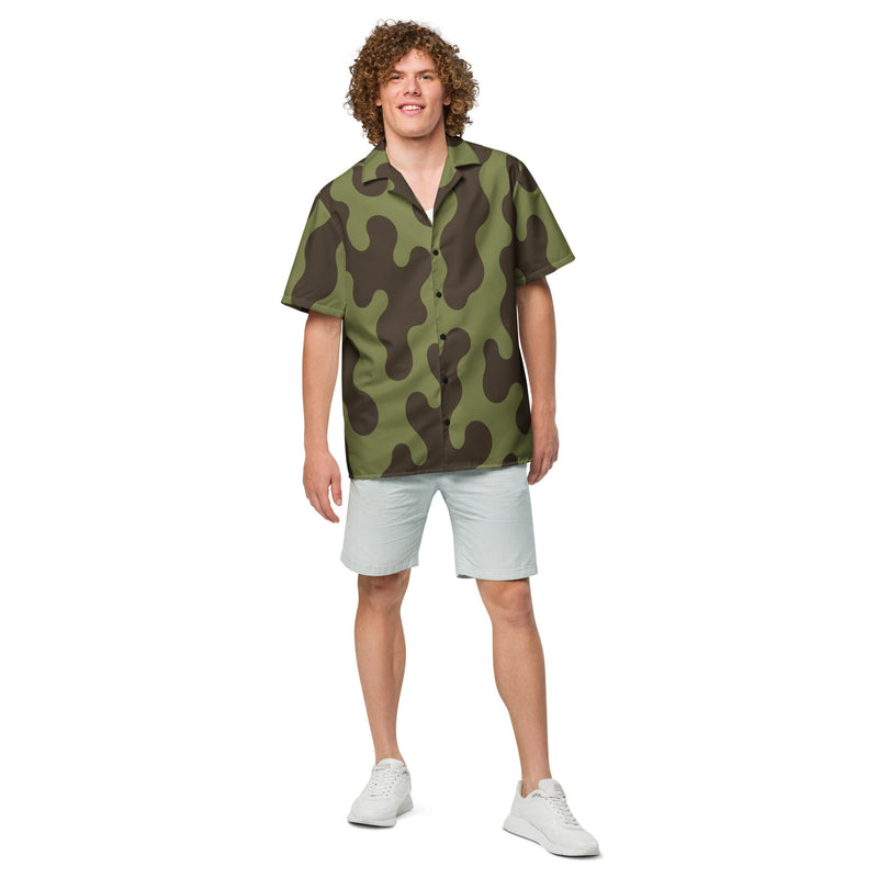 Eastern Bloc Amoeba Woodland Heritage CAMO Unisex Short-Sleeve Button Shirt - Button-Up