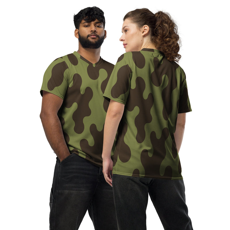 Eastern Bloc Amoeba Woodland Heritage CAMO Unisex Sports Jersey - 2XS