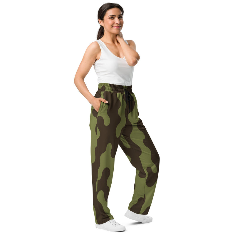 Eastern Bloc Amoeba Woodland Heritage CAMO Unisex Wide-Leg Joggers