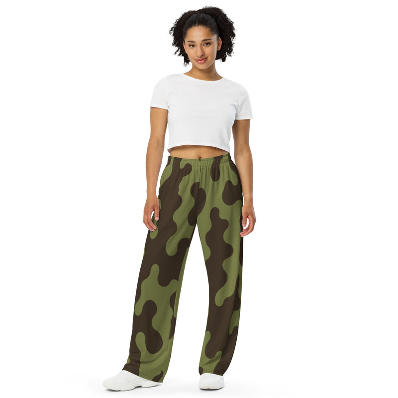 Eastern Bloc Amoeba Woodland Heritage CAMO Unisex Wide-Leg Leisure Pants - Pant