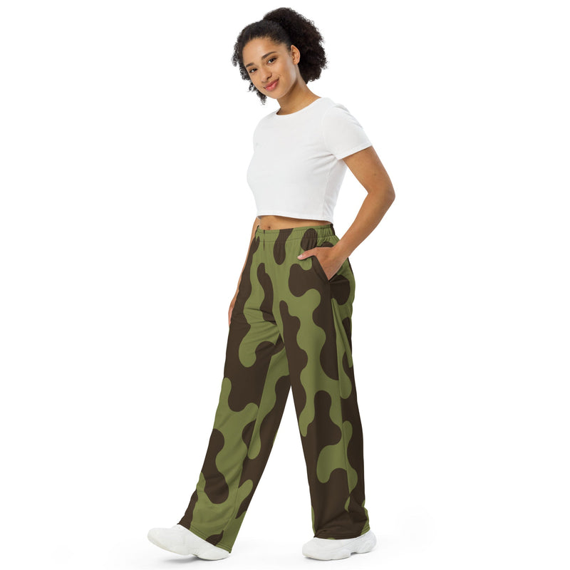 Eastern Bloc Amoeba Woodland Heritage CAMO Unisex Wide-Leg Leisure Pants - Pant