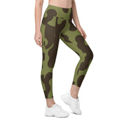 Eastern Bloc Amoeba Woodland Heritage CAMO Womens Leggings with Pockets - 2XS - Women