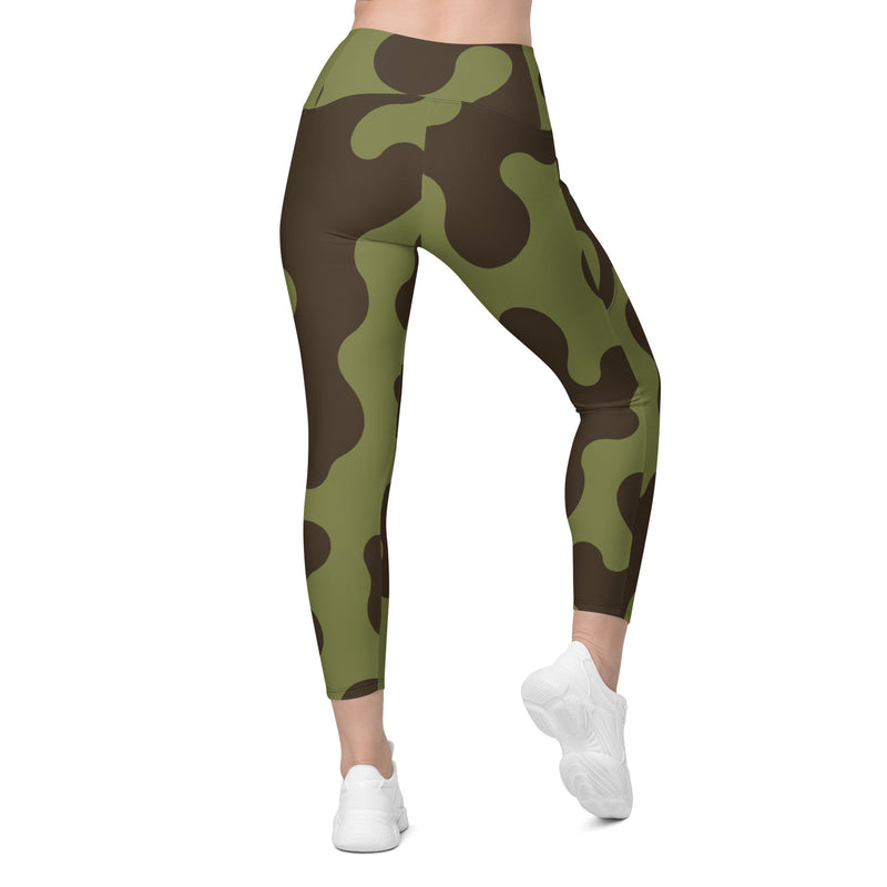 Eastern Bloc Amoeba Woodland Heritage CAMO Womens Leggings with Pockets - Women