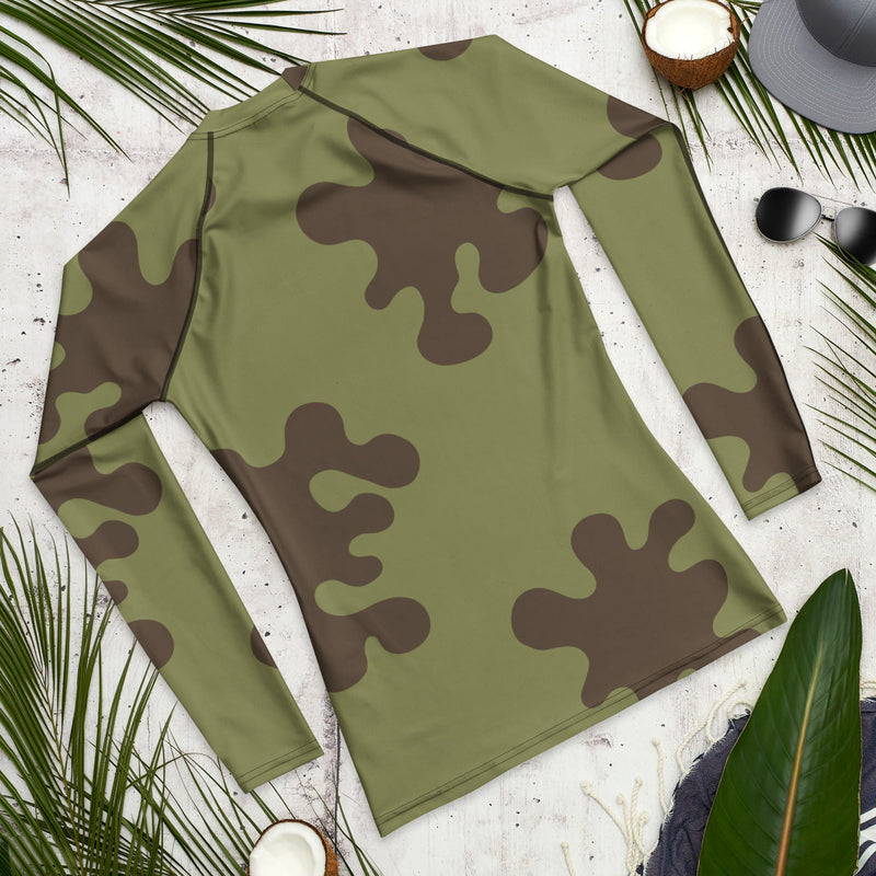 Eastern Bloc Classic Amoeba Spot Heritage CAMO Mens Long-Sleeve Rash Guard - LS