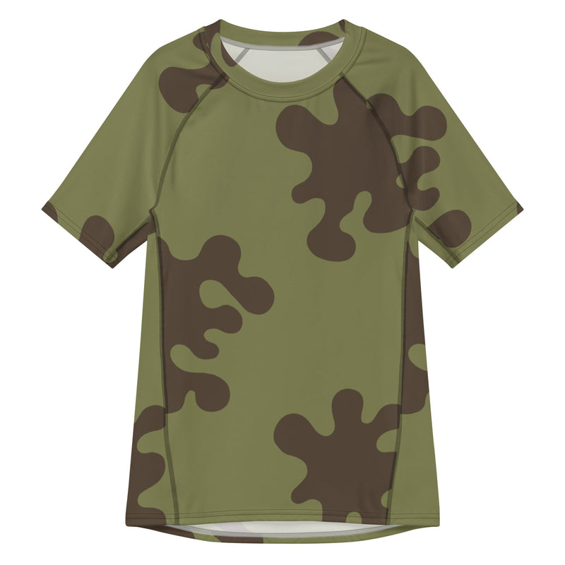 Eastern Bloc Classic Amoeba Spot Heritage CAMO Mens Short-Sleeve Rash Guard - 2XS - SS