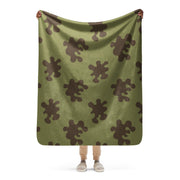 Eastern Bloc Classic Amoeba Spot Heritage CAMO Sherpa Blanket - 50″×60″