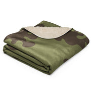 Eastern Bloc Classic Amoeba Spot Heritage CAMO Sherpa Blanket