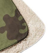 Eastern Bloc Classic Amoeba Spot Heritage CAMO Sherpa Blanket