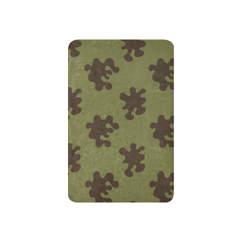Eastern Bloc Classic Amoeba Spot Heritage CAMO Sherpa Blanket