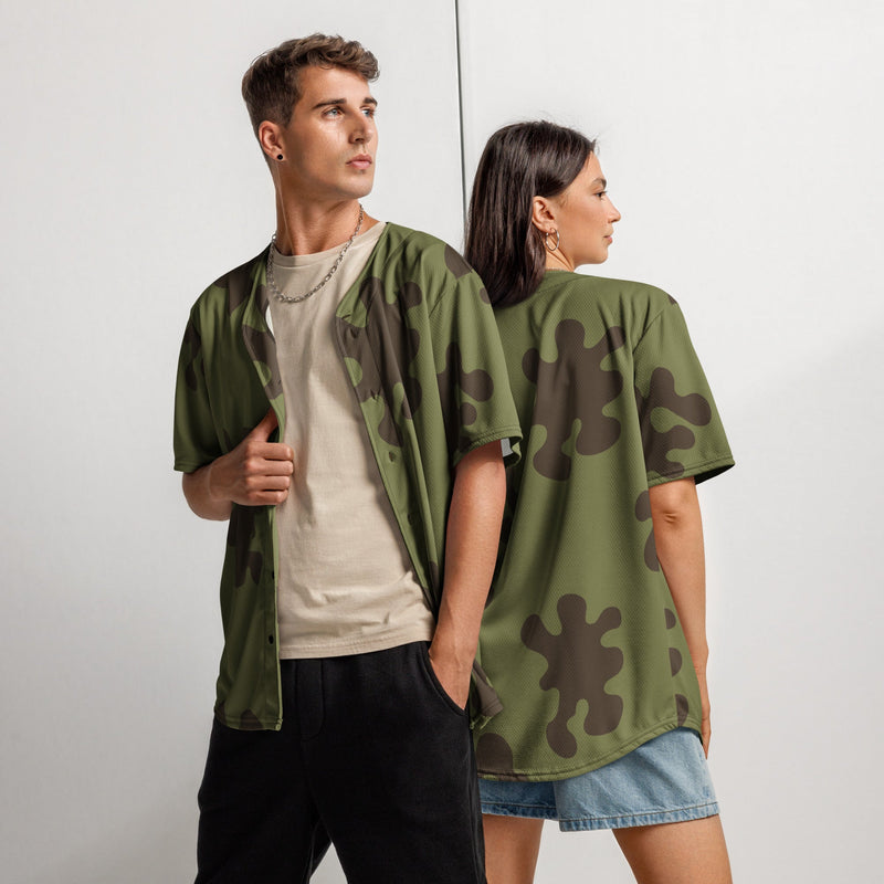 Eastern Bloc Classic Amoeba Spot Heritage CAMO Unisex Baseball Jersey - 2XS