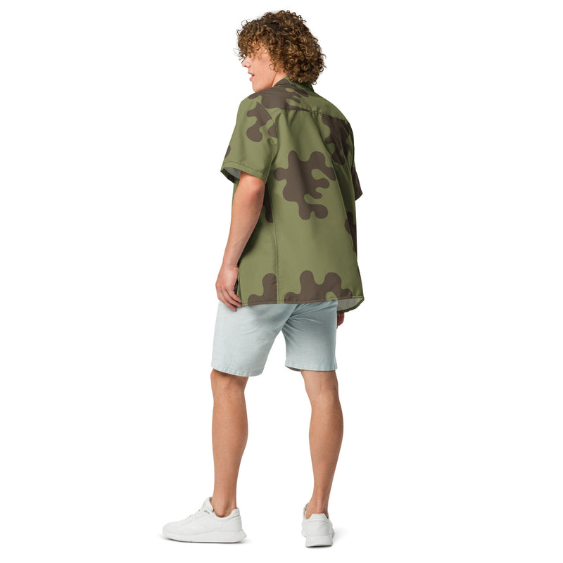 Eastern Bloc Classic Amoeba Spot Heritage CAMO Unisex Short-Sleeve Button Shirt - Button-Up