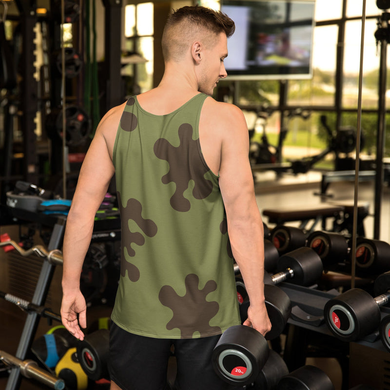 Eastern Bloc Classic Amoeba Spot Heritage CAMO Unisex Tank Top - Shirt