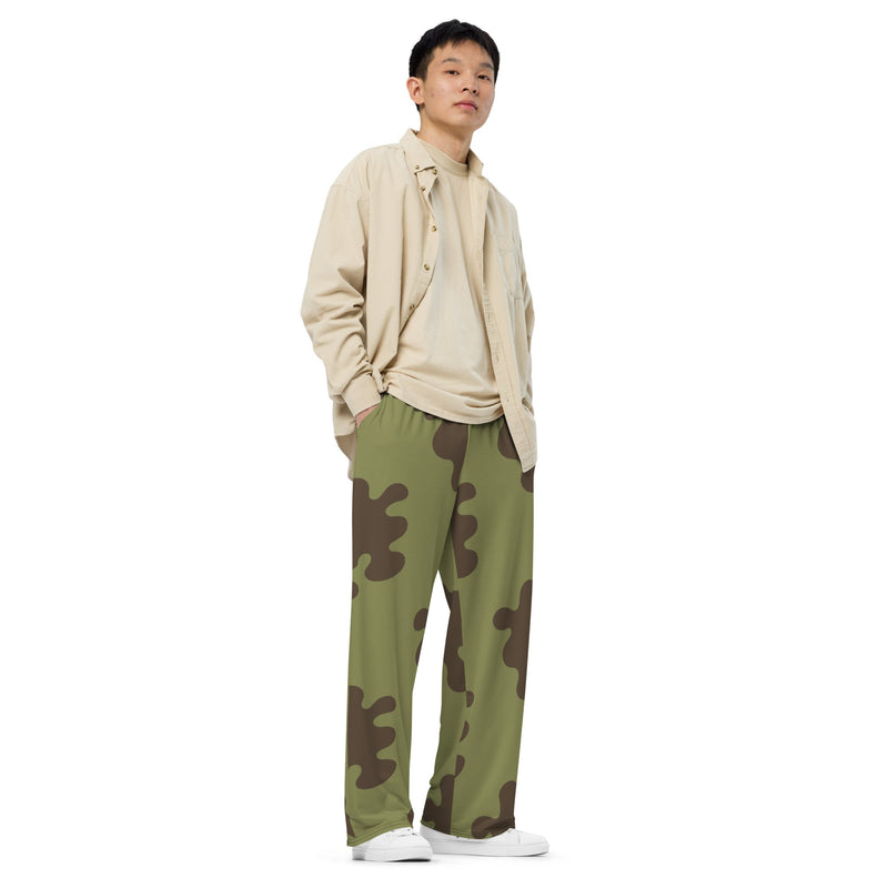 Eastern Bloc Classic Amoeba Spot Heritage CAMO Unisex Wide-Leg Leisure Pants - Pant