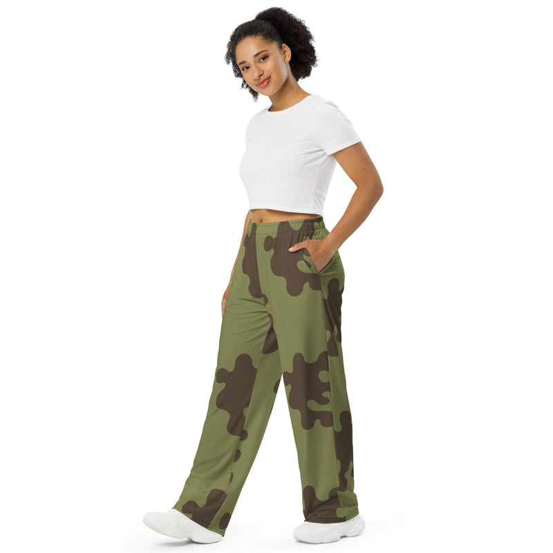 Eastern Bloc Classic Amoeba Spot Heritage CAMO Unisex Wide-Leg Leisure Pants - Pant