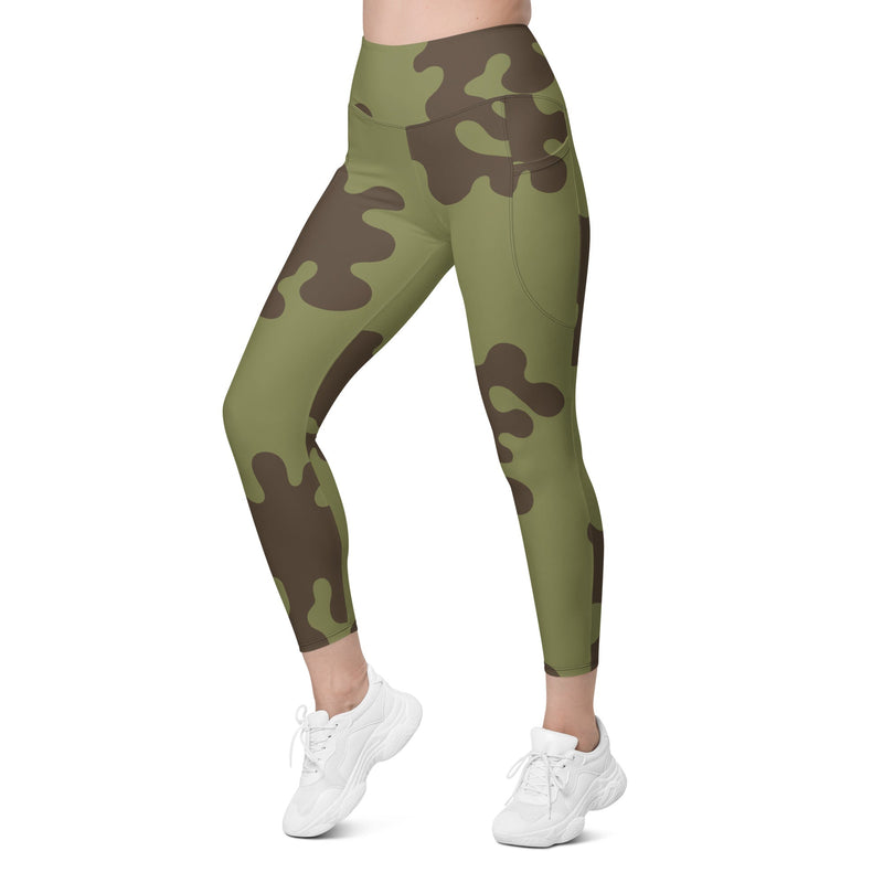 Eastern Bloc Classic Amoeba Spot Heritage CAMO Womens Leggings with Pockets - Women