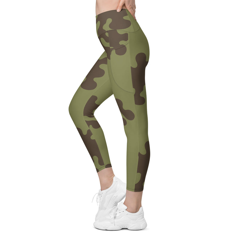 Eastern Bloc Classic Amoeba Spot Heritage CAMO Womens Leggings with Pockets - Women