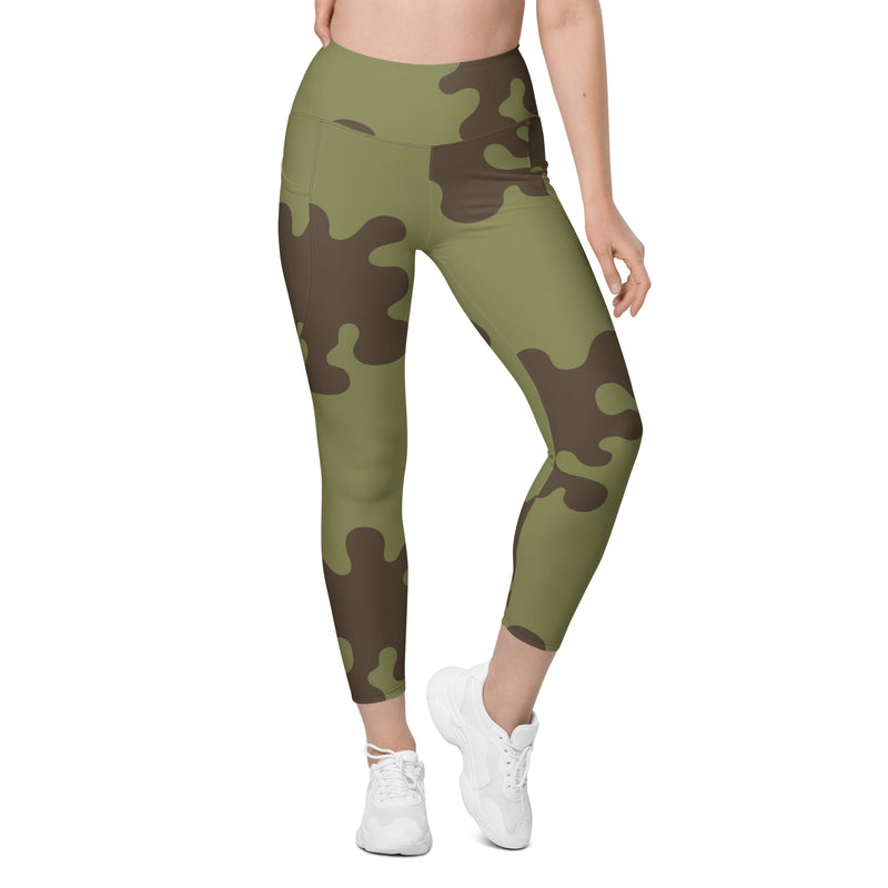 Eastern Bloc Classic Amoeba Spot Heritage CAMO Womens Leggings with Pockets - Women