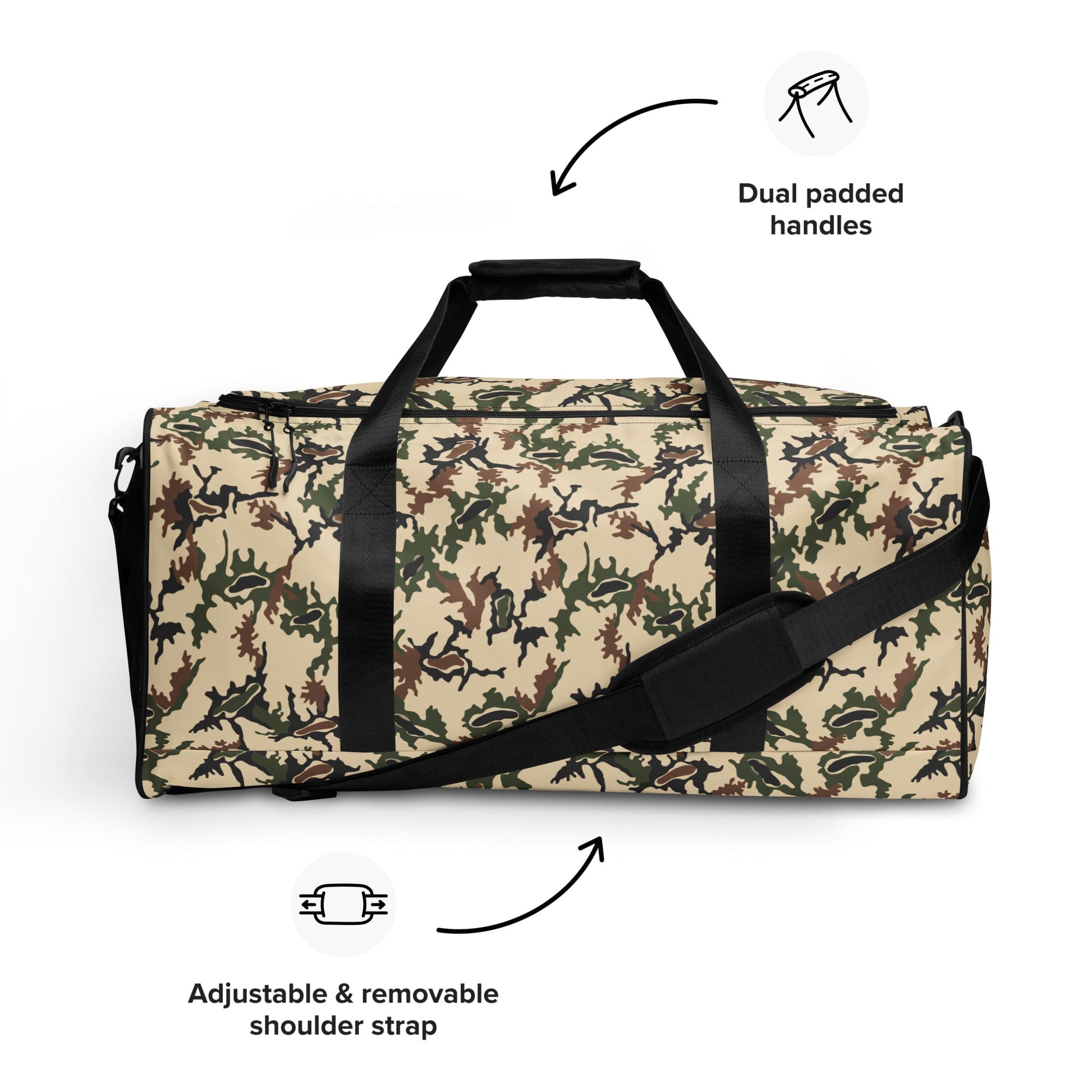 Egyptian Scrambled Eggs Desert CAMO Duffle Bag