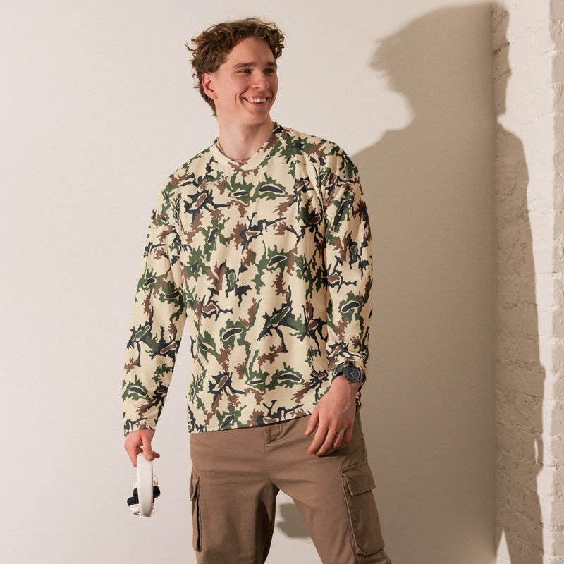 Scrambled Eggs Desert CAMO Unisex Hockey Fan Jersey