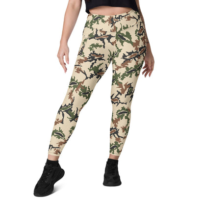 Egyptian Scrambled Eggs Desert CAMO Leggings with pockets - Womens With Pockets