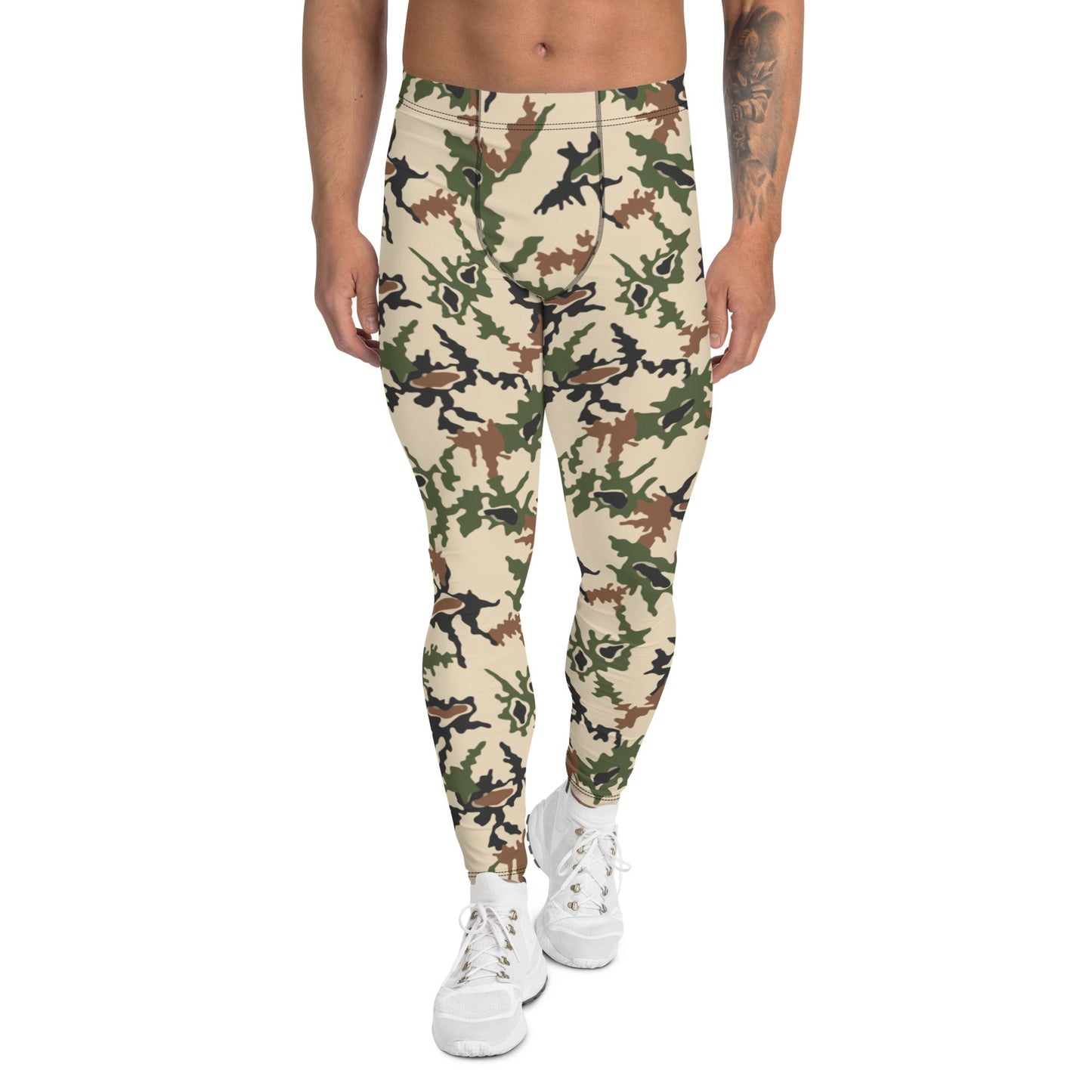 Egyptian Scrambled Eggs Desert CAMO Mens Leggings - XS