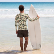 Scrambled Eggs Desert CAMO Mens Long-Sleeve Rash Guard