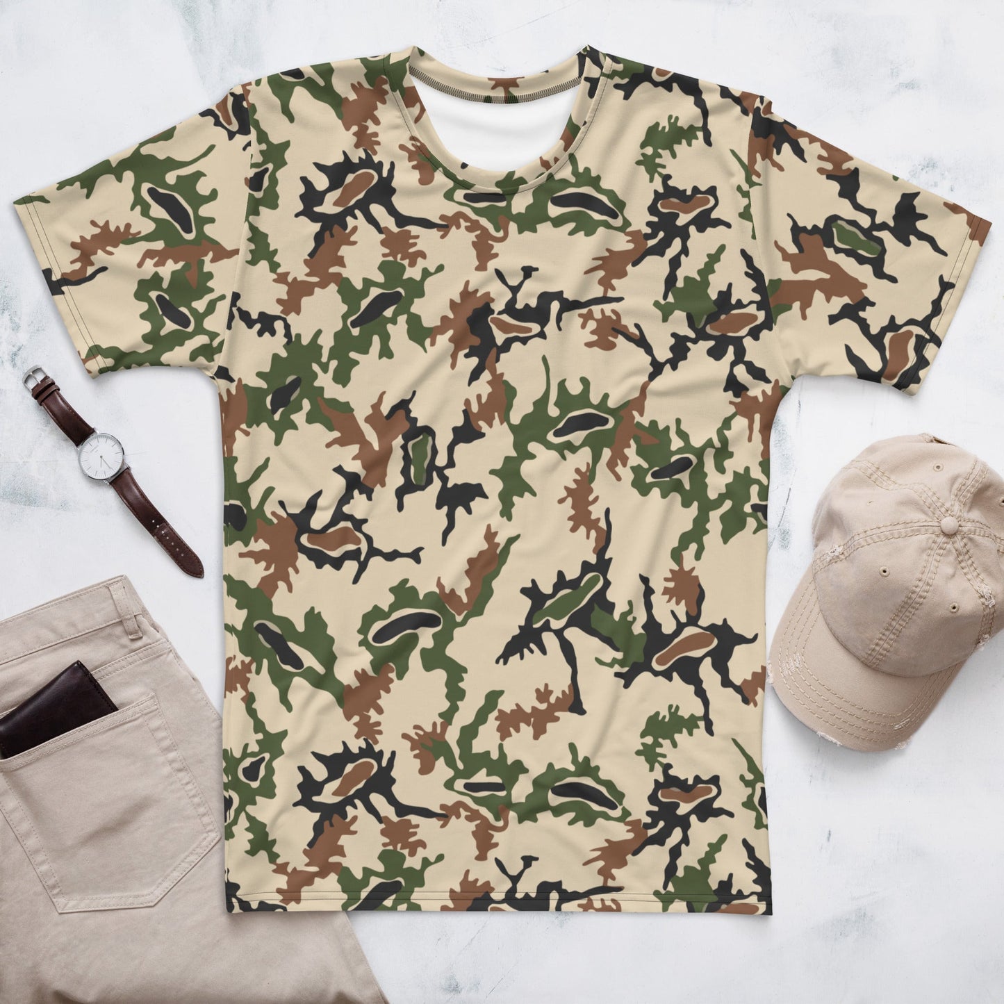 Egyptian Scrambled Eggs Desert CAMO Mens T-shirt - XS - T-Shirts