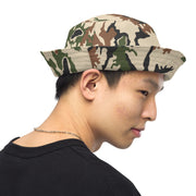 Scrambled Eggs Desert CAMO Reversible Bucket Hat - Head