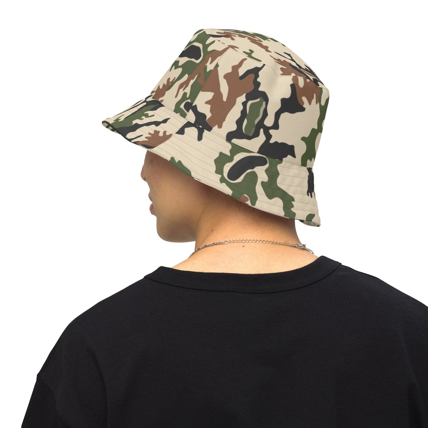 Egyptian Scrambled Eggs Desert CAMO Reversible bucket hat - Bucket Hats