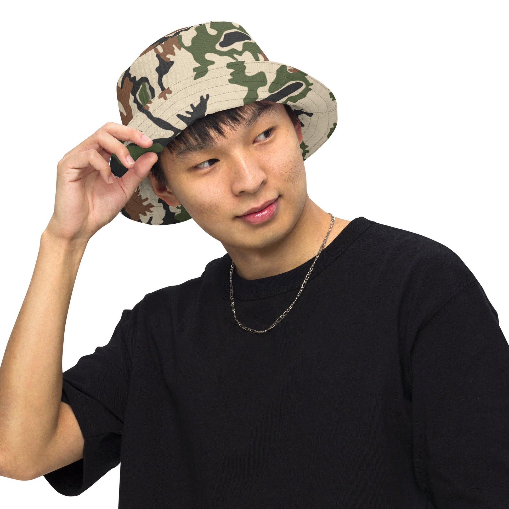 Egyptian Scrambled Eggs Desert CAMO Reversible bucket hat - Bucket Hats