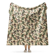 Scrambled Eggs Desert CAMO Sherpa Blanket - 60″×80″