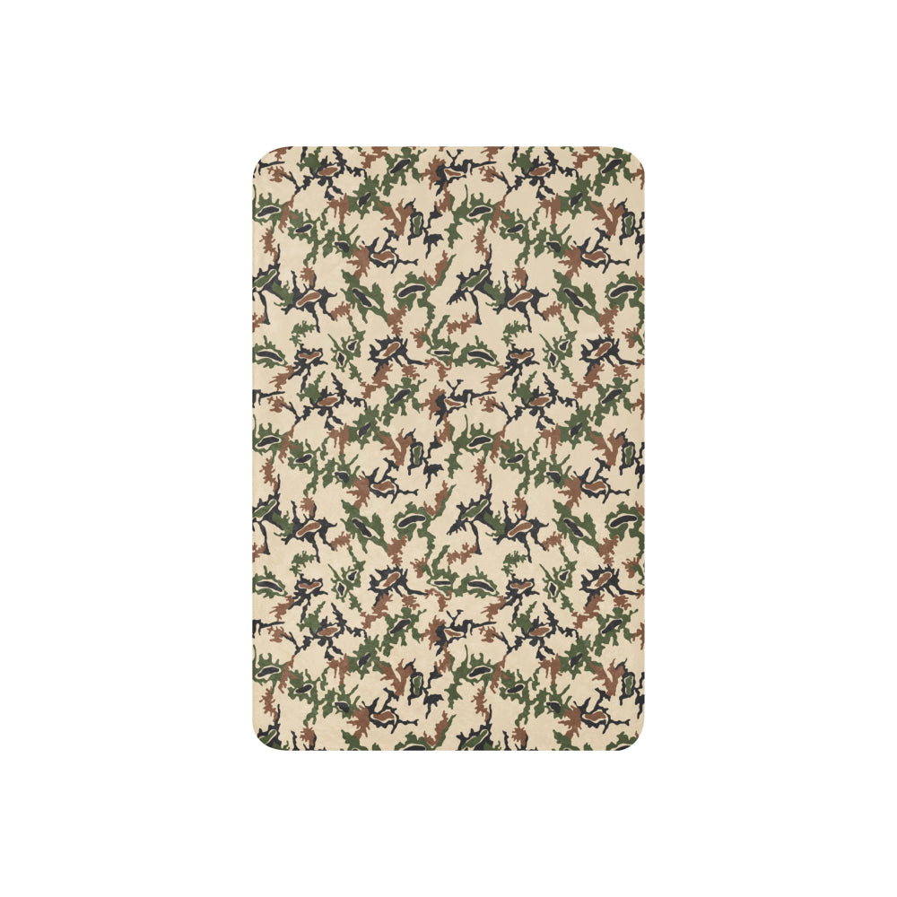 Egyptian Scrambled Eggs Desert CAMO Sherpa blanket - Blanket