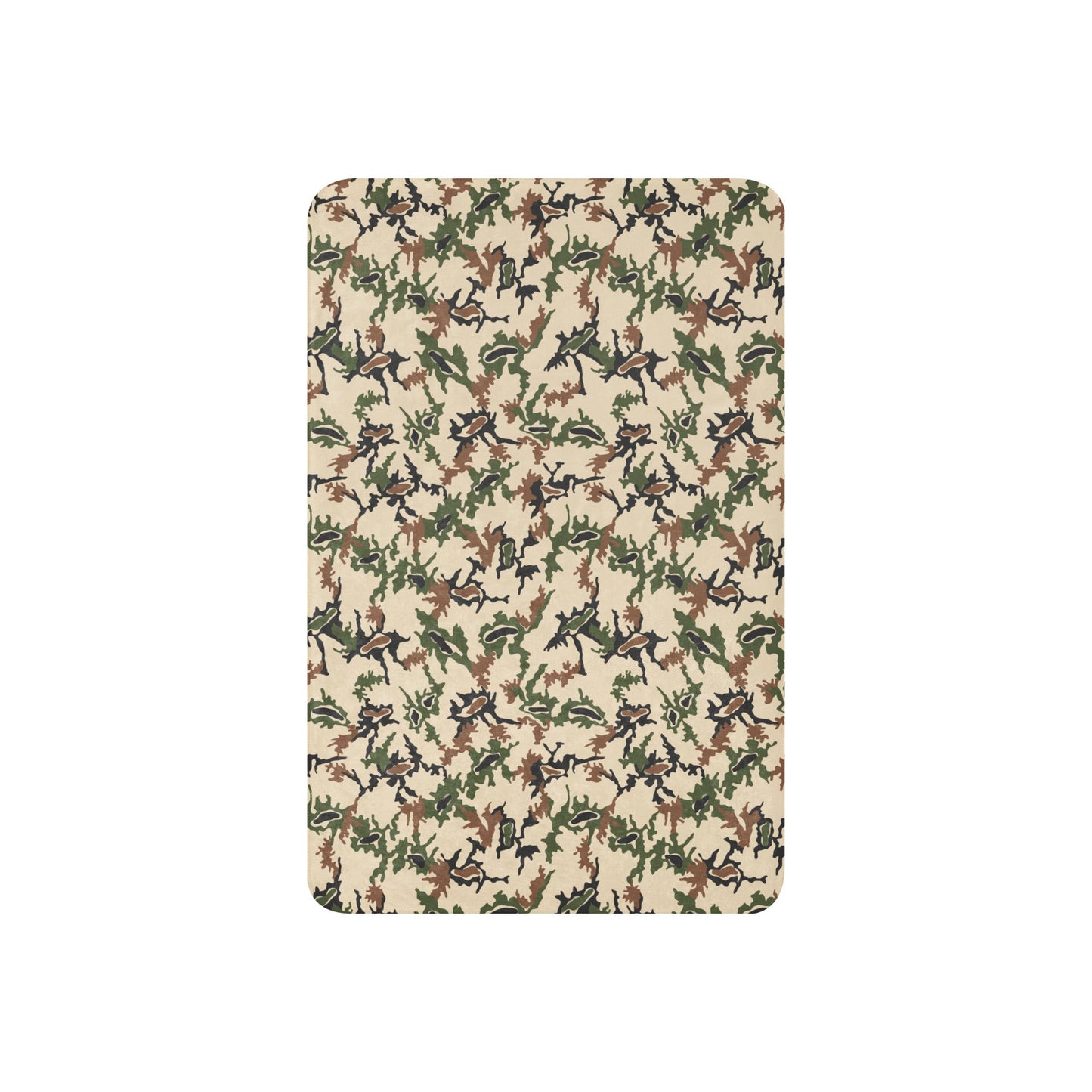 Egyptian Scrambled Eggs Desert CAMO Sherpa Blanket