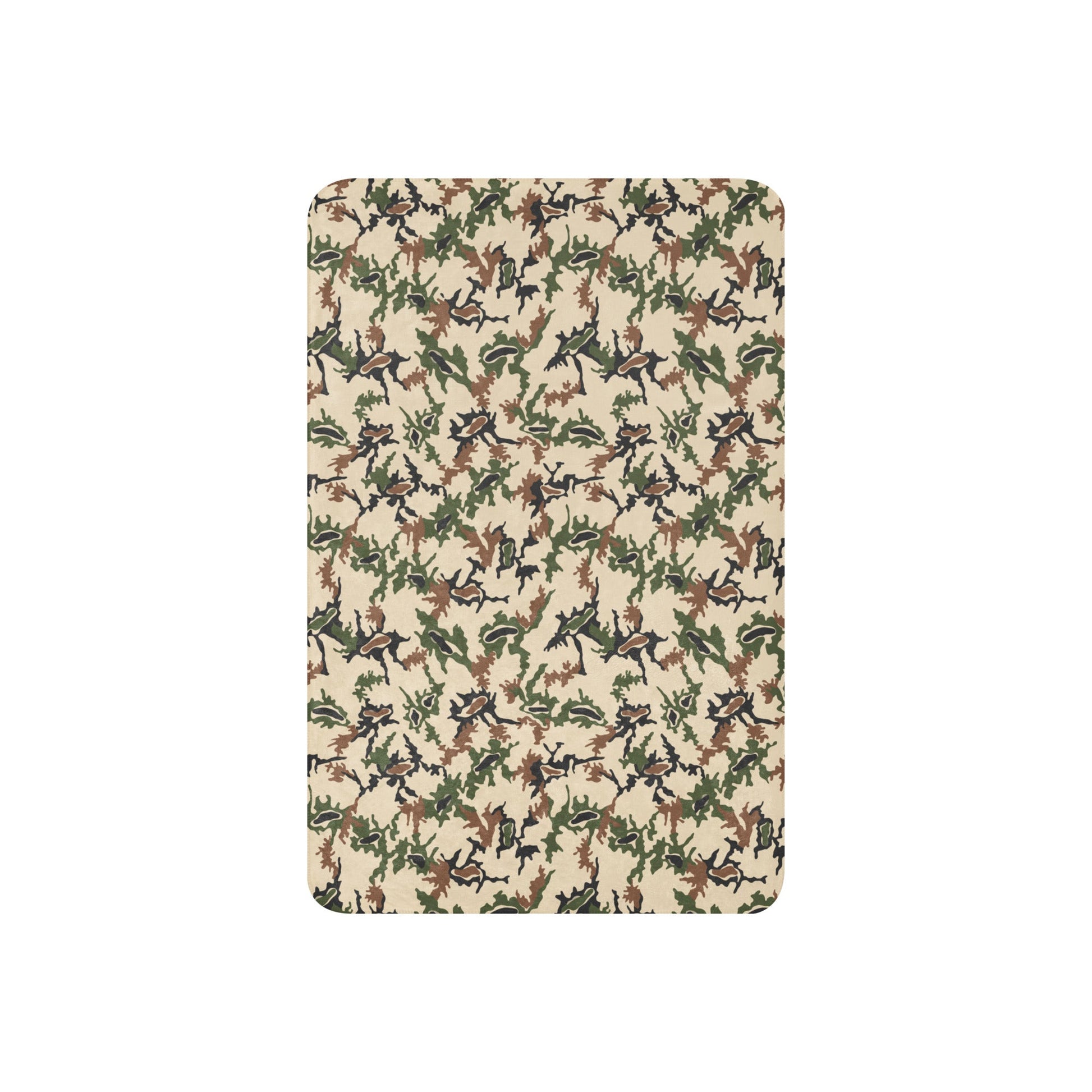 Egyptian Scrambled Eggs Desert CAMO Sherpa Blanket