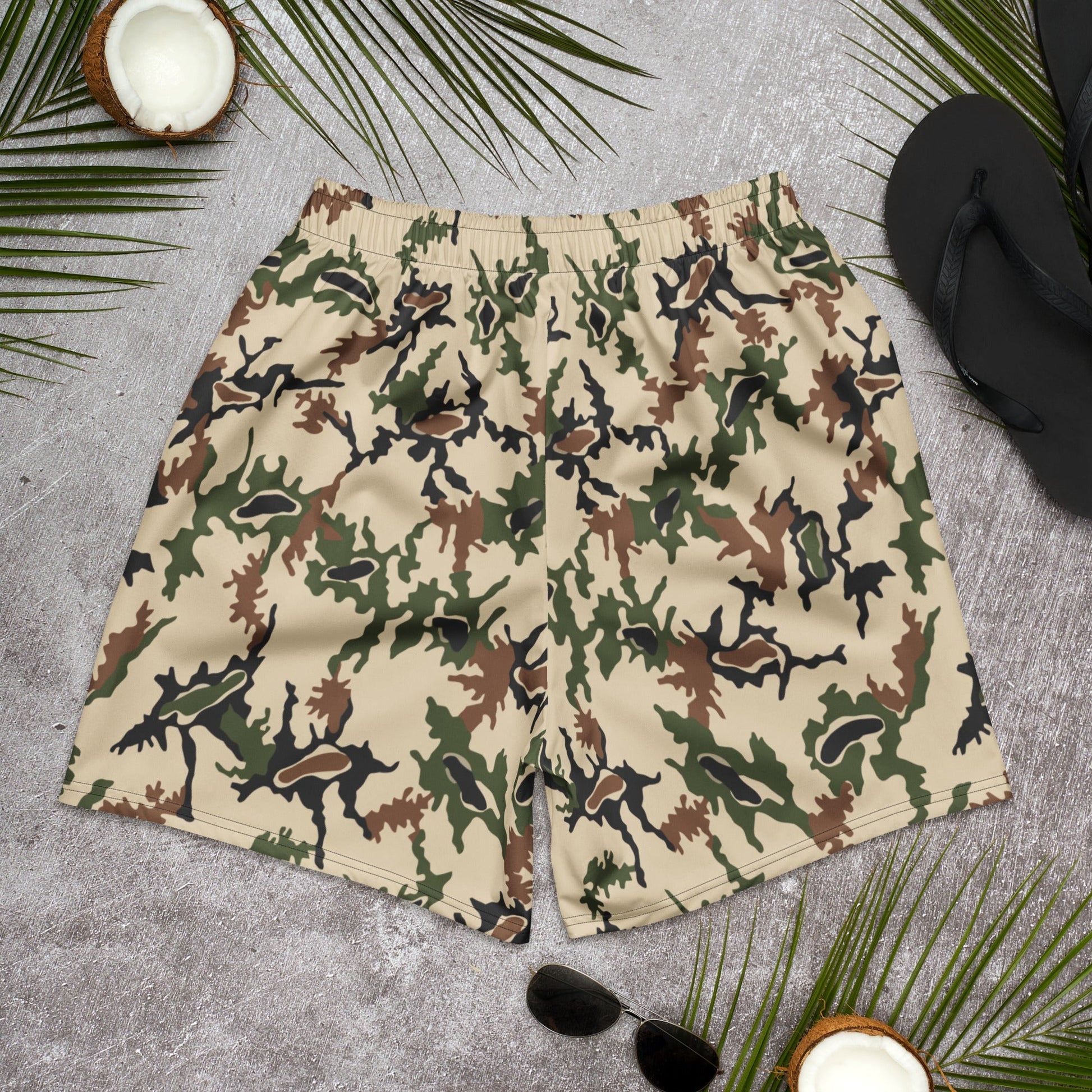 Egyptian Scrambled Eggs Desert CAMO Unisex Athletic Long Shorts