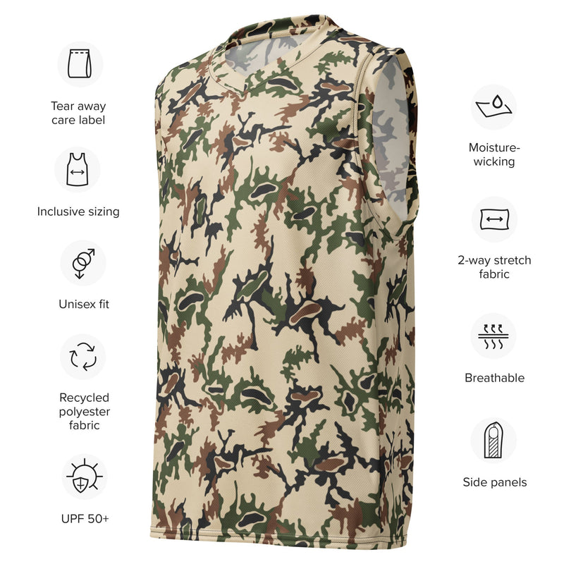 Scrambled Eggs Desert CAMO Unisex Basketball Jersey