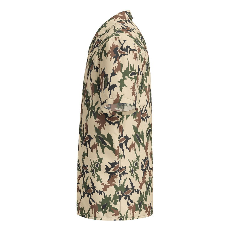 Scrambled Eggs Desert CAMO Unisex Short-Sleeve Button Shirt - Button-Up