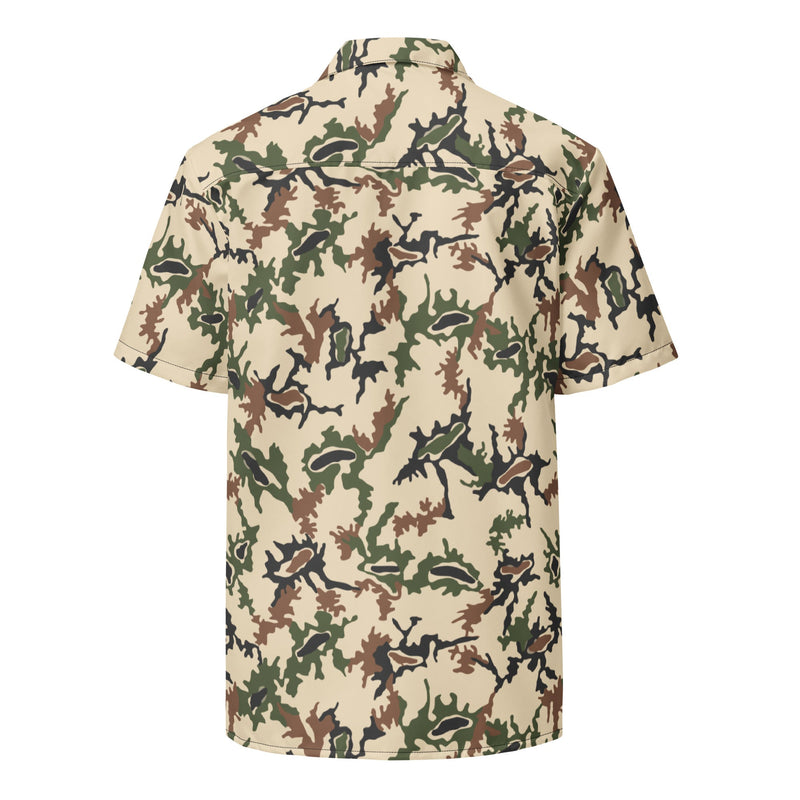 Scrambled Eggs Desert CAMO Unisex Short-Sleeve Button Shirt - Button-Up