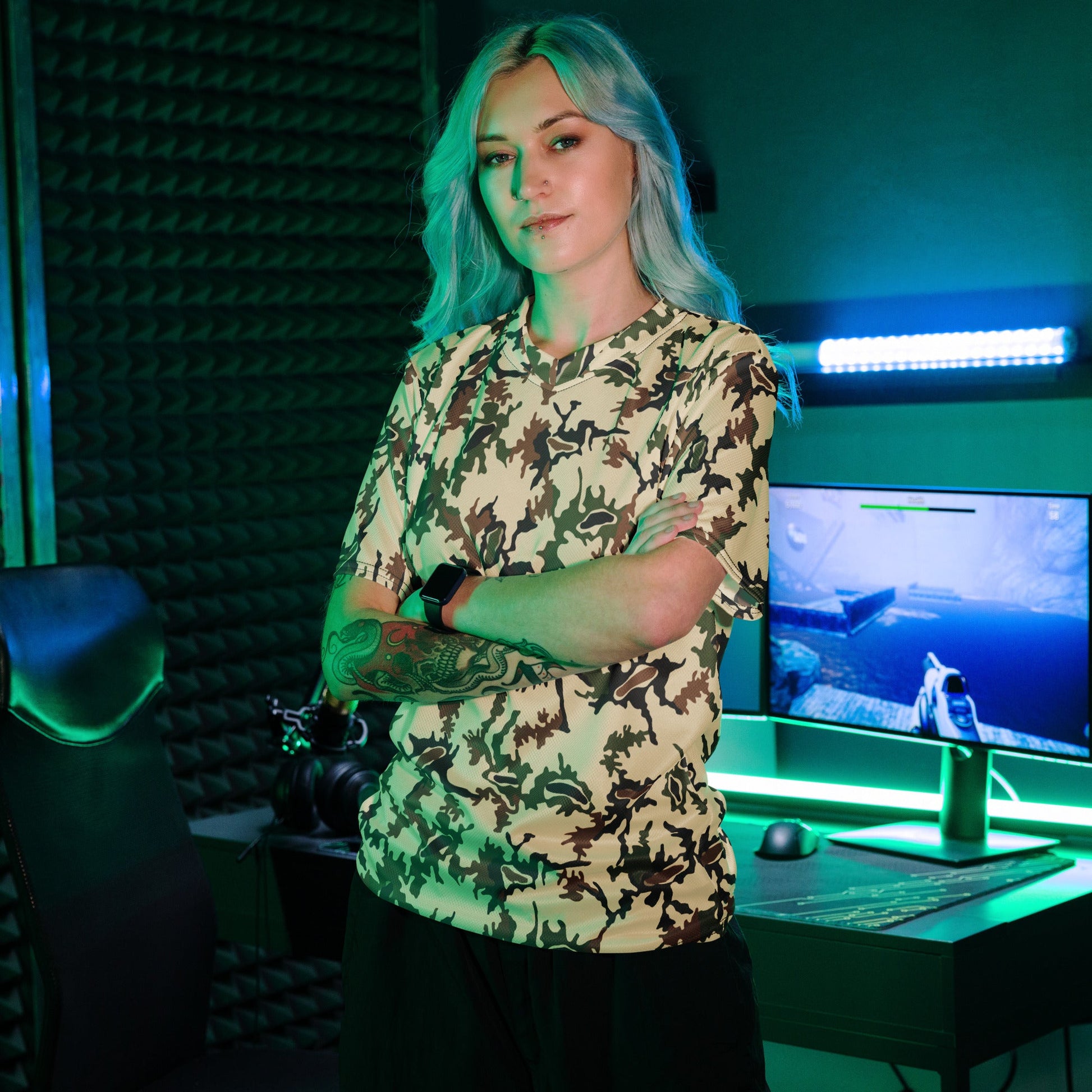 Egyptian Scrambled Eggs Desert CAMO unisex sports jersey - Sports Jerseys