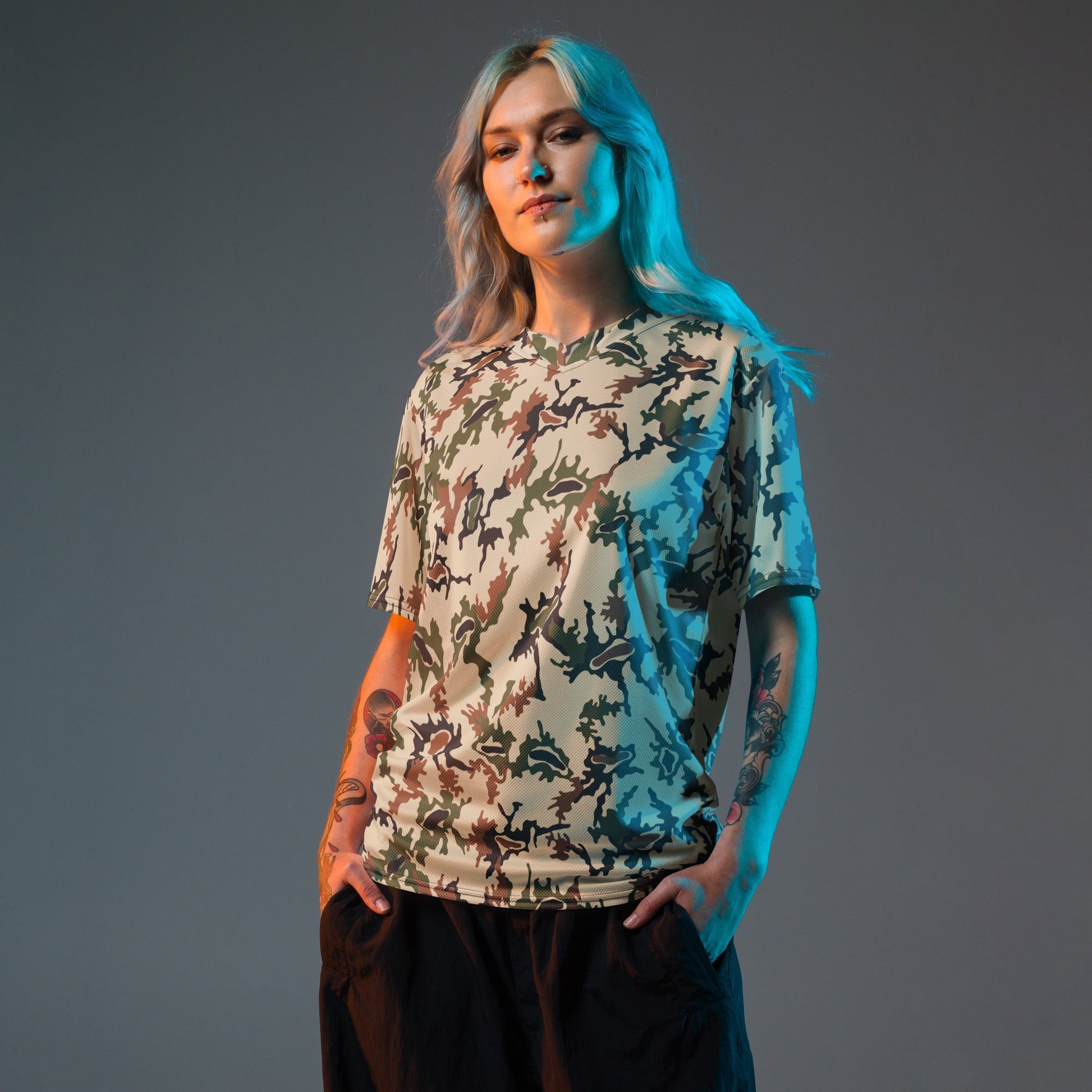 Egyptian Scrambled Eggs Desert CAMO unisex sports jersey - Sports Jerseys