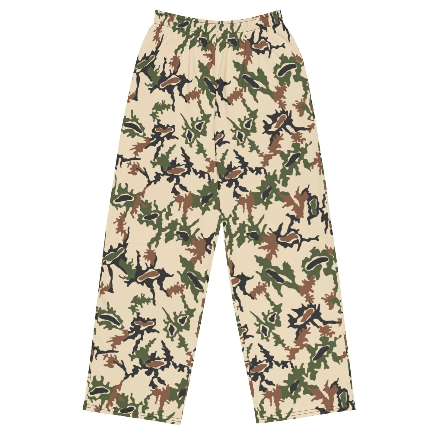 Egyptian Scrambled Eggs Desert CAMO unisex wide-leg pants - 2XS - Wide-leg Pants