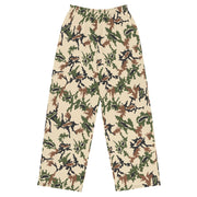 Scrambled Eggs Desert CAMO Unisex Wide-Leg Leisure Pants - 2XS - Pant