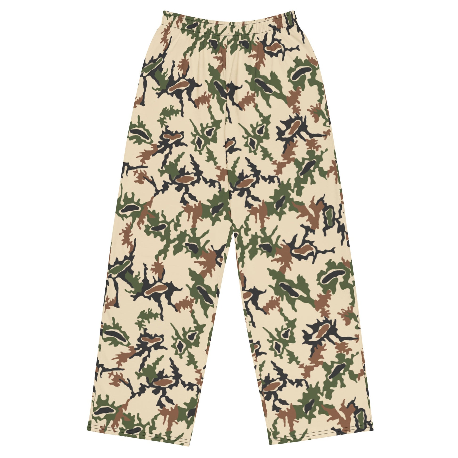 Egyptian Scrambled Eggs Desert CAMO unisex wide-leg pants - 2XS - Wide-leg Pants