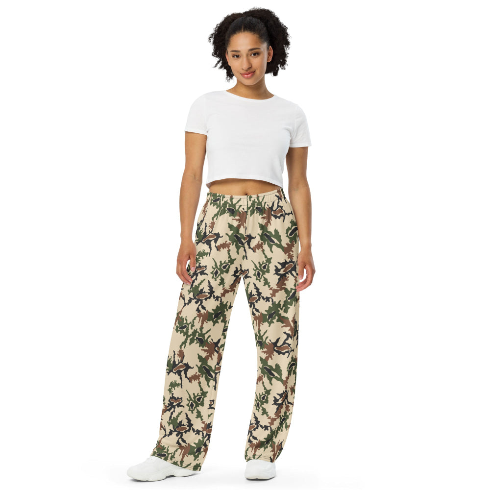 Egyptian Scrambled Eggs Desert CAMO unisex wide-leg pants - Unisex Wide-Leg Pants