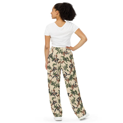 Egyptian Scrambled Eggs Desert CAMO unisex wide-leg pants - Wide-leg Pants