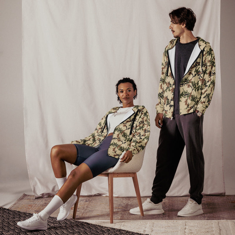 Scrambled Eggs Desert CAMO Unisex Zip Hoodie