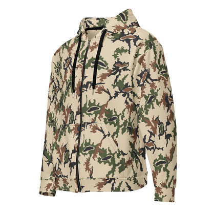 Egyptian Scrambled Eggs Desert CAMO Unisex Zip Hoodie